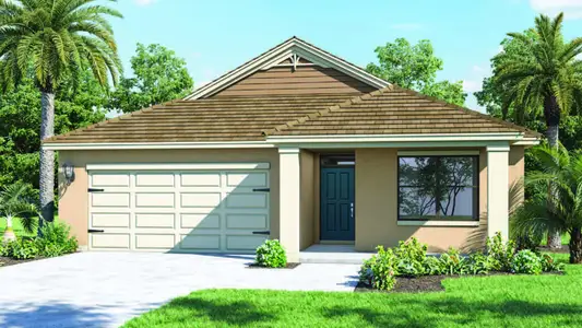 New construction Single-Family house 4456 Yaupon Holly Wy, Lakeland, FL 33811 plan Aria - image