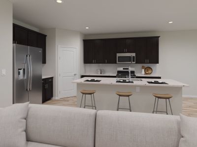 The Providence kitchen with the Elemental 1 interior package.