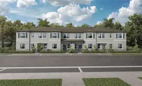 New construction Townhouse house 10978 Sw 231 Ln, Unit 1, Miami, FL 33170 plan Langford - image