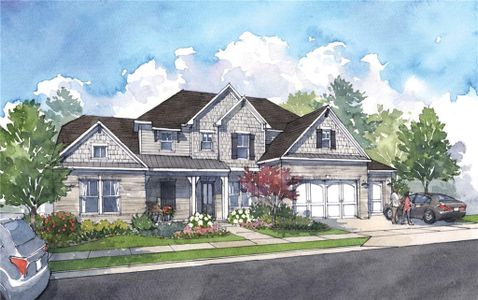 New construction Single-Family house 668 Crest Line Trl, Powder Springs, GA 30127 plan Chatham D - image