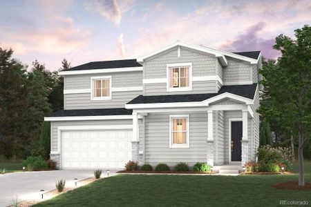 New construction Single-Family house 2061 Panorama St, Lochbuie, CO 80603 plan The Powell - image
