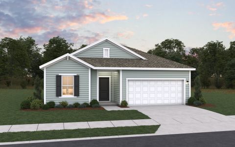 New construction Single-Family house 406 Barrington Row Ave, Zebulon, NC 27597 plan Venture - Single Family Homes - image