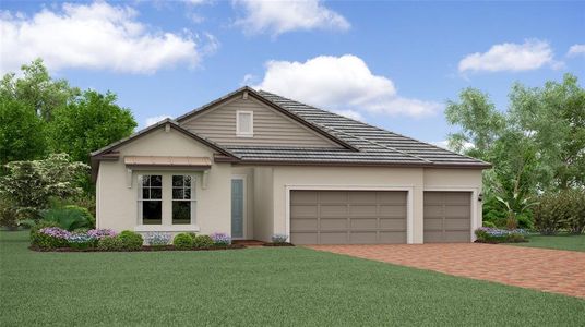 New construction Single-Family house 12109 Violet Jasper Drive, Parrish, FL 34219 Daybreak- photo 0