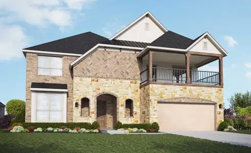 New construction Single-Family house 924 Misty Bluff Wy, Leander, TX 78641 plan Stanford - image