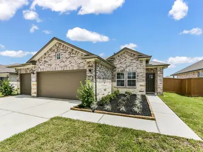 New construction Single-Family house 62 Leon Wy, Dayton, TX 77535 plan The Costa B with 3-Car Garage - image