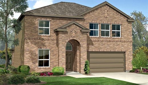 New construction Single-Family house 124 Medina Ln, Rhome, TX 76078 plan REDROCK - image