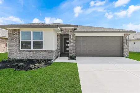 New construction Single-Family house 14810 Cold Water Dr, Mont Belvieu, TX 77523 EASTON-REG EXP PLAN X35E - 35'- photo 0
