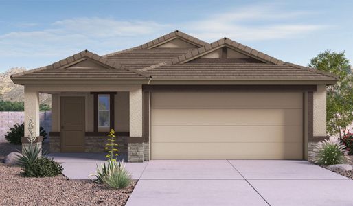 New construction Single-Family house 9077 W Agave Garden Dr, Marana, AZ 85653 plan Caroline - image