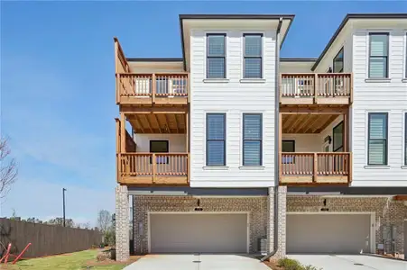 New construction Townhouse house 114 Iveybrooke Ln, Unit 62, Alpharetta, GA 30009 plan The Benton I - image