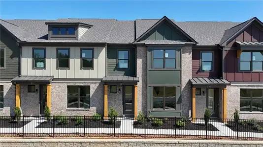 New construction Townhouse house 283 Barracks Wy, Unit 881, Hoschton, GA 30548 plan Glen - image