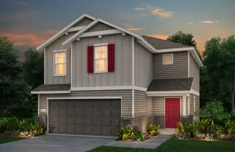 New construction Single-Family house 109 Green Berets Bnd, Jarrell, TX 76537 plan Pierce - image
