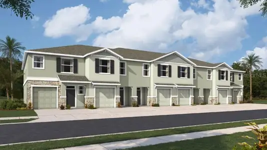 New construction Townhouse house 11428 Crescent Deer Dr, Land O' Lakes, FL 34638 Addington- photo 3 3