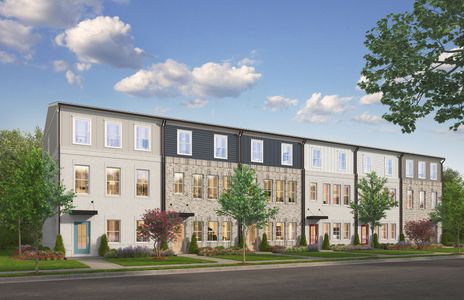 New construction Townhouse house 1224 Old Peachtree Rd Ne, Lawrenceville, GA 30043 plan The Colman - image