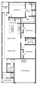 New construction Single-Family house 111 Rainwater Ln, Bridgeport, TX 76246 plan Diana - image