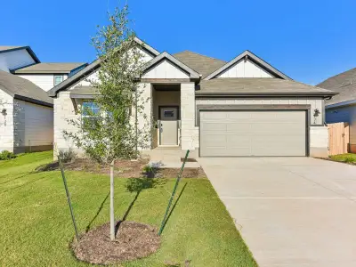 New construction Single-Family house 174 Coopers Hawk Crst, Cedar Creek, TX 78612 plan The Henderson (404) - image
