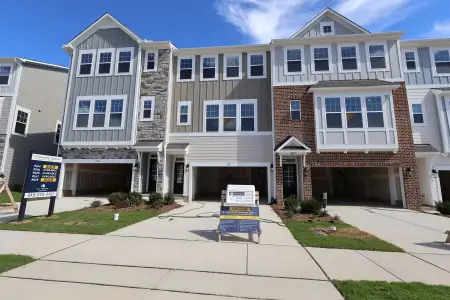 New construction Townhouse house 2271 Bay Minette Sta, Apex, NC 27502 plan Hyde Park - image