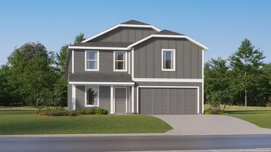New construction Single-Family house 10518 Bluegill Wy, San Antonio, TX 78224 plan Sherman - image