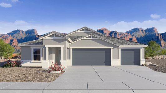 New construction Single-Family house 12751 E Bahia Ct, Florence, AZ 85132 plan Courtland - image