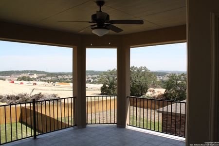 New construction Single-Family house 3591 King Terrace, Bulverde, TX 78163 Fuschia A w/Balcony- photo 36 36