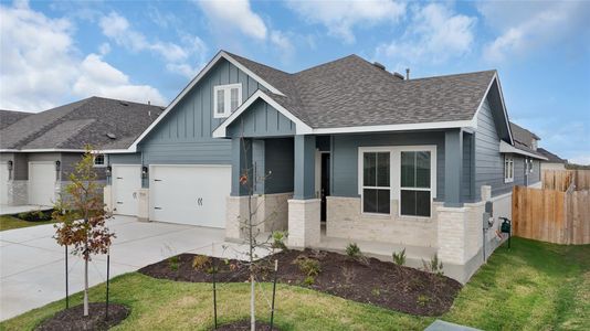 New construction Single-Family house 20804 Rowston Manor Ln, Manor, TX 78653 Lucas- photo 1 1