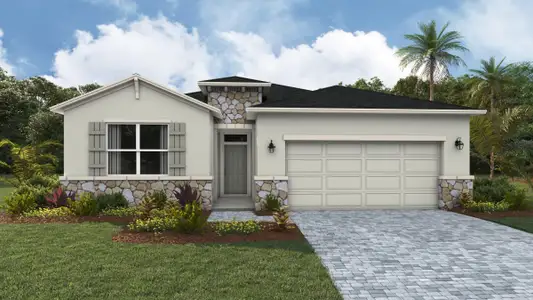 New construction Single-Family house 17282 Saltbush Trl, Parrish, FL 34219 plan Delray - image