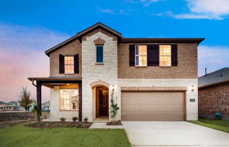 The Sweetwater, a two-story home with 2-car garage and front porch