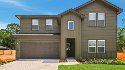 New construction Single-Family house 105 Golden Eagle Blvd, New Waverly, TX 77358 plan Perry - image