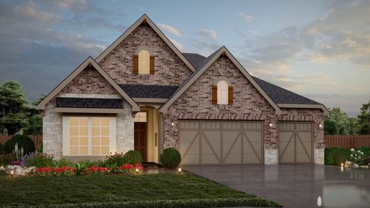 New construction Single-Family house 1607 Barlett Sq, New Braunfels, TX 78130 plan Emory Peak View - image