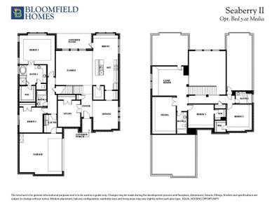 Seaberry II Opt Bed 5 at Media Floor Plan