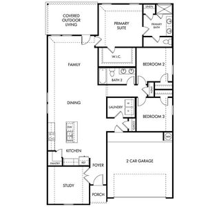New construction Single-Family house 328 Gristmill Rd, Burnet, TX 78611 plan The Oleander (401) - image