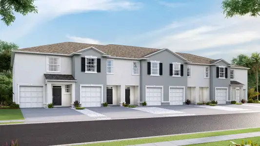 New construction Townhouse house 5108 Captain Davis Dr, Wimauma, FL 33598 Glen- photo 1 1