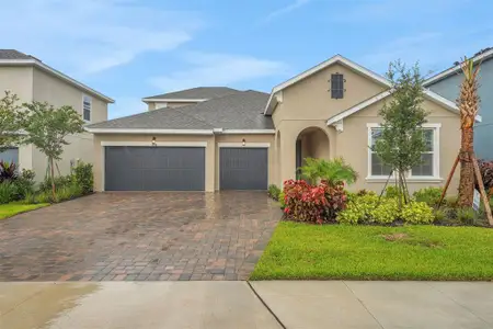 New construction Single-Family house 7450 Sea Manatee St, Parrish, FL 34221 plan Arlington w/Bonus - Single Family Homes - image