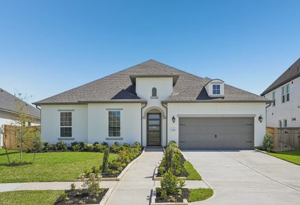 New construction Single-Family house 15711 Hoptree Heights Ln, Conroe, TX 77302 plan 5019 Elevation D - image