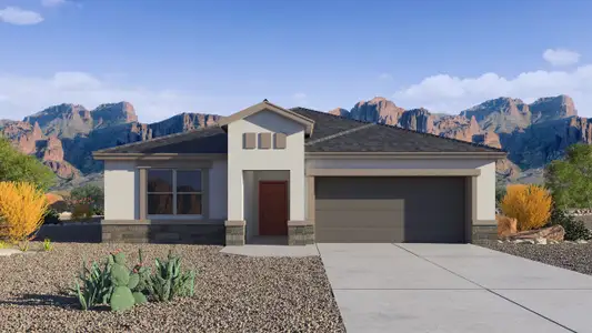 New construction Single-Family house 614 W Bunker Hill St, Florence, AZ 85132 plan Kingston - image