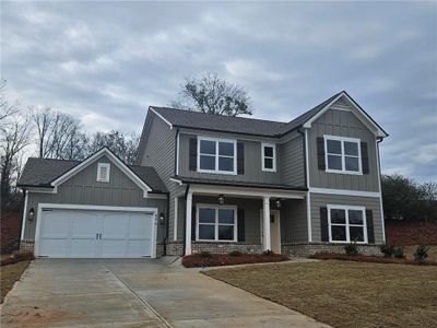 New construction Single-Family house 596 Calgary Downs Dr, Winder, GA 30680 plan The Jefferson | Front Entry - image