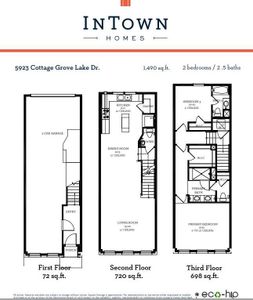 New construction Townhouse house 5923 Cottage Grove Lake Dr, Houston, TX 77007 - image