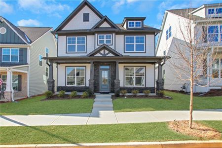 New construction Single-Family house 123 Marble Tree Way, Ball Ground, GA 30107 Abbeyville- photo 0