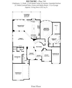 New construction Single-Family house 12770 Charismatic Pkwy, Frisco, TX 75035 plan Biltmore - image