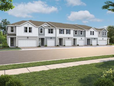 New construction Townhouse house 1259 Bluewater Ln, Rockledge, FL 32955 plan Palm - image