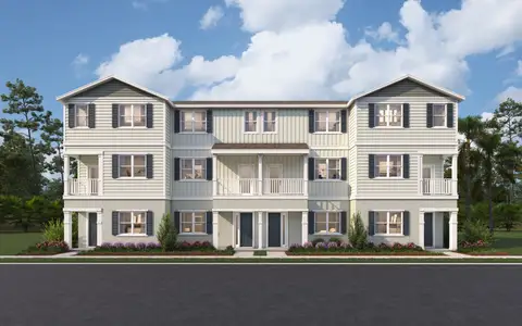 New construction Townhouse house 9901 Tate Ln, Westchase, FL 33626 plan The Bartow - image