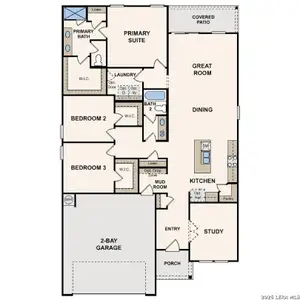 New construction Single-Family house 8333 Rocket Vw, San Antonio, TX 78263 plan Bowie - 1786 - image
