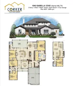 New construction Single-Family house 1046 Isabella Cv, Liberty Hill, TX 78642 - image