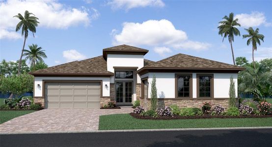 New construction Single-Family house 8320 Golden Beach Ct, Parrish, FL 34219 Eider- photo 0