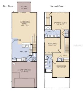 Floor Plan - Floor One and Floor Two