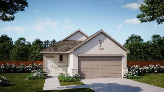 Elevation C | Rebecca at Lariat in Liberty Hill, TX by Landsea Homes