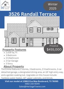 New construction Single-Family house 10863 Eva Mae Blvd, Grand Prairie, TX 76065 plan Emma - image 2