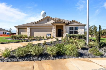 New construction Single-Family house 9318 Bronze Canyon, San Antonio, TX 78002 Kingsley- photo 0