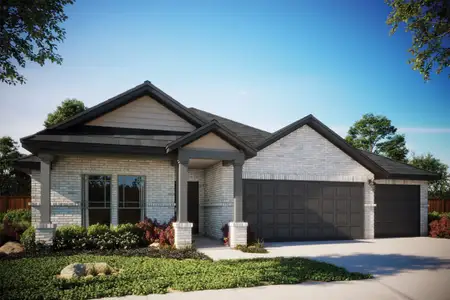 New construction Single-Family house 326 Dogvane Cir, Kyle, TX 78640 plan Hamlin - 3 Car - image