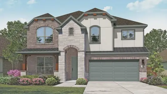 New construction Single-Family house 2409 Ambling Trl, Georgetown, TX 78628 plan Magnolia - image