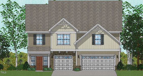 New construction Single-Family house 95 Bold Drive, Youngsville, NC 27596 Warwick- photo 0